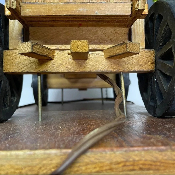 Vintage western 2 horse and wagon working plugin lamp rs01 - Picture 12 of 15